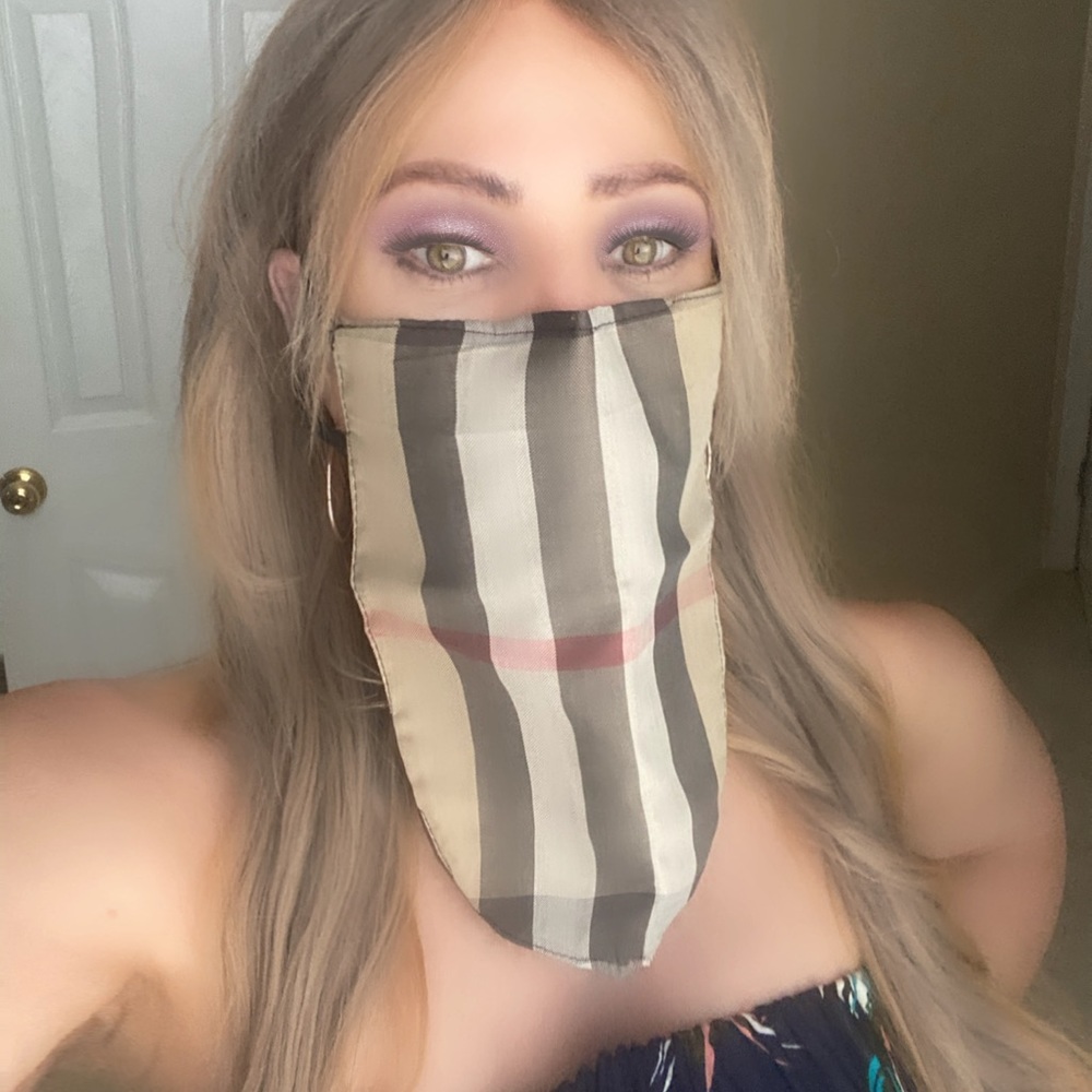 PLAID FACE MASK BANDIT STYLE